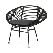 Cordella - Outdoor Woven Wicker Chairs With Cushions, (Set of 2) - R&R Furniture Gallery (Fountain Valley, CA)