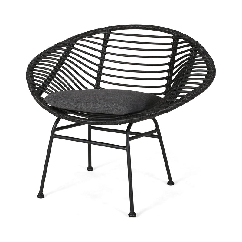 Cordella - Outdoor Woven Wicker Chairs With Cushions, (Set of 2) - R&R Furniture Gallery (Fountain Valley, CA)