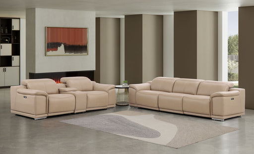 2679 - Genuine Leather Reclining Set (Sofa And Loveseat With 5 Power Recliners) - R&R Furniture Gallery (Fountain Valley, CA)