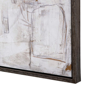 Boom Town - Framed Canvas - Black / Brown / White
