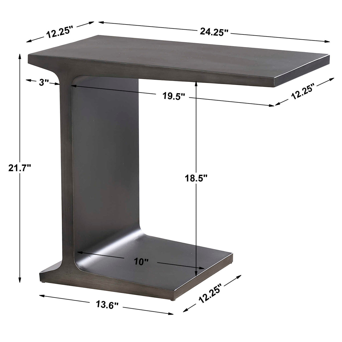I-Beam - Pull Up Table - Black / Gray