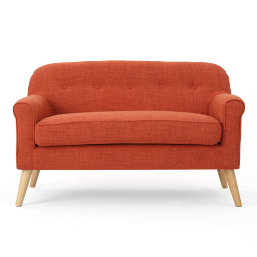 Classic Loveseat With Rolled Armrests And Button Tufting - R&R Furniture Gallery (Fountain Valley, CA)