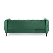 Noble House Miranda Modern Glam 3 Seater Sofa with plush cushions and sleek design in a contemporary living room setting