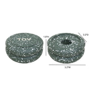 Gabby - Stacking Candle Holder (Set of 2) - Speckled Green - R&R Furniture Gallery (Fountain Valley, CA)