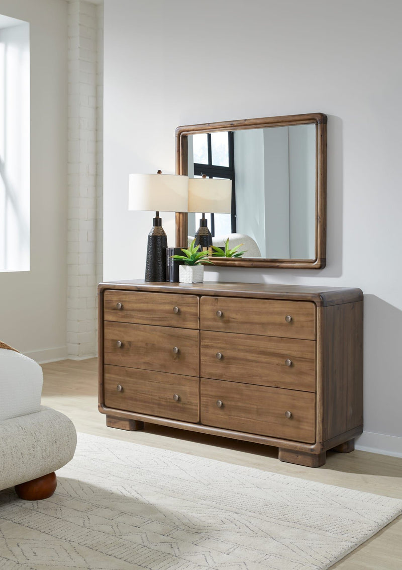 Boka Beveled Glass Wall or Dresser Mirror in Impala