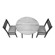 3 Pieces Dining Table Set, Small, Drop Leaf, Contemporary & Modern - R&R Furniture Gallery (Fountain Valley, CA)