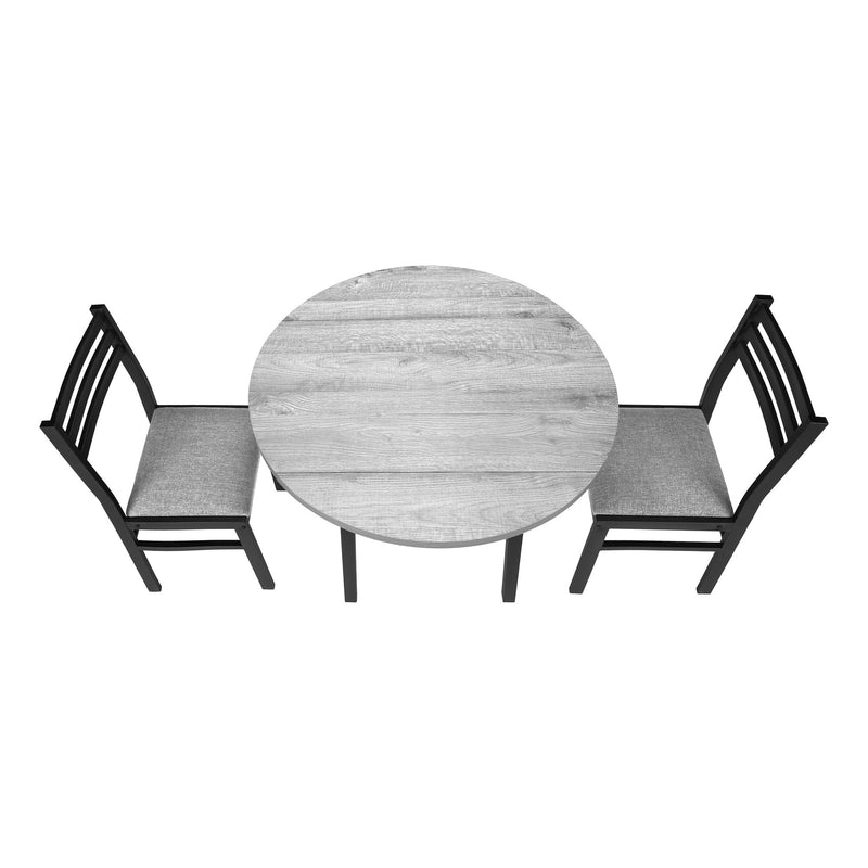3 Pieces Dining Table Set, Small, Drop Leaf, Contemporary & Modern - R&R Furniture Gallery (Fountain Valley, CA)