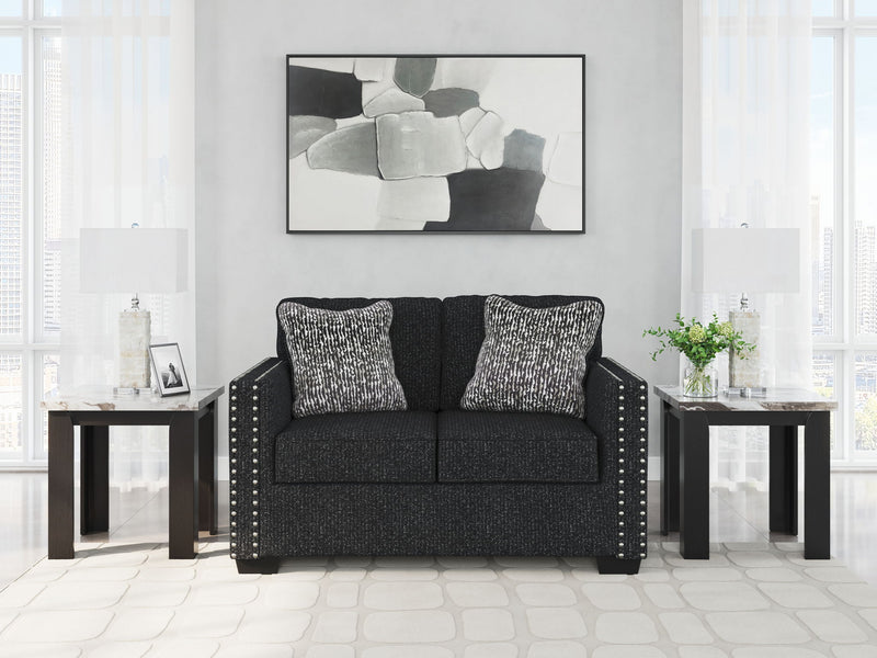 Jasmine Peaks - Loveseat - Coal - R&R Furniture Gallery (Fountain Valley, CA)