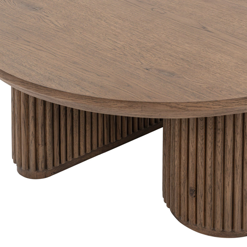 Vander - Solid Wood Round Coffee Table - R&R Furniture Gallery (Fountain Valley, CA)