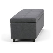 Castleford - Contemporary Storage Ottoman - R&R Furniture Gallery (Fountain Valley, CA)
