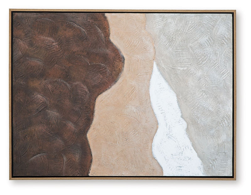 Fanthorne - Wall Art - Tan / Brown / White - R&R Furniture Gallery (Fountain Valley, CA)