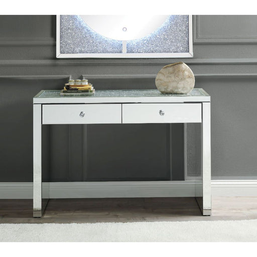 Noralie - 32"H Console Table - Mirrored & Faux Diamonds - R&R Furniture Gallery (Fountain Valley, CA)