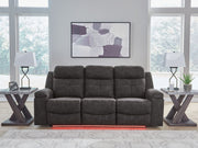 Brysonview - Reclining Sofa - Charcoal - R&R Furniture Gallery (Fountain Valley, CA)