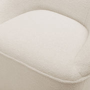 Anson - Swivel Chair With Soft Rounded Back - Off White - R&R Furniture Gallery (Fountain Valley, CA)