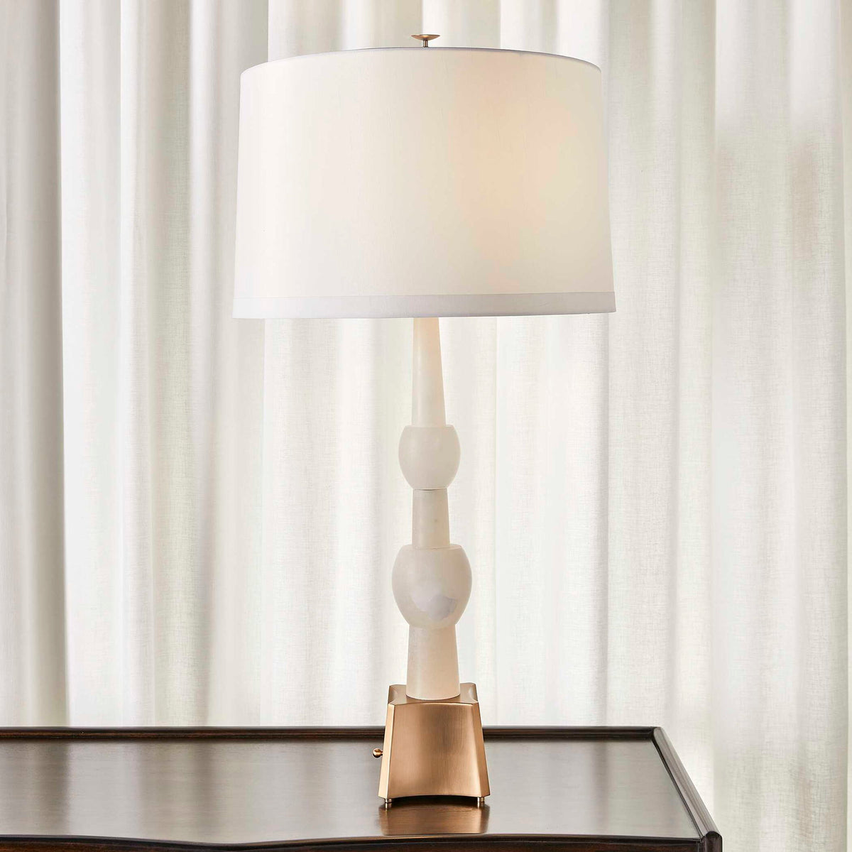 Steeple - Table Lamp - Brass / White