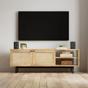 Reeves - TV Media Stand - Natural - R&R Furniture Gallery (Fountain Valley, CA)