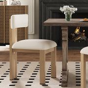 Modern Upholstered Armless Dining Chairs With Metal Legs - R&R Furniture Gallery (Fountain Valley, CA)