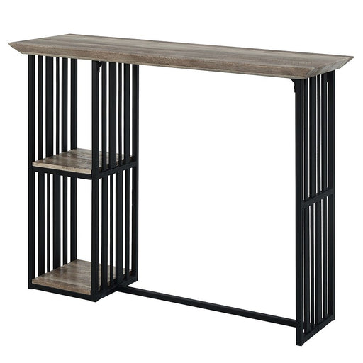 Zudora - Counter Height Table - Oak & Sandy Black - R&R Furniture Gallery (Fountain Valley, CA)