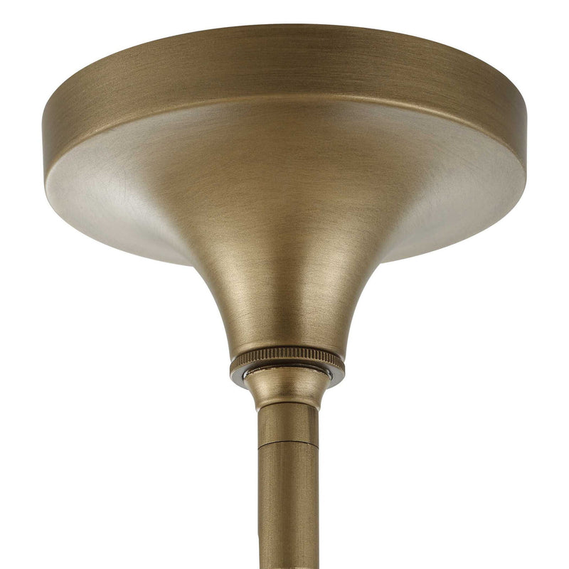 White beaded pendant light by Uttermost with six hanging lights, modern pendant lighting for stylish interior decor.