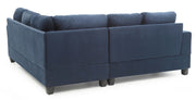 Glory Furniture Sandridge stationary sectional sofa with plush cushions and fabric upholstery in a modern living room setting.