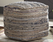 Absalom - Pouf - Denim - R&R Furniture Gallery (Fountain Valley, CA)