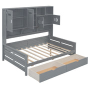 Daybed With All-In-One Cabinet And Shelf - R&R Furniture Gallery (Fountain Valley, CA)