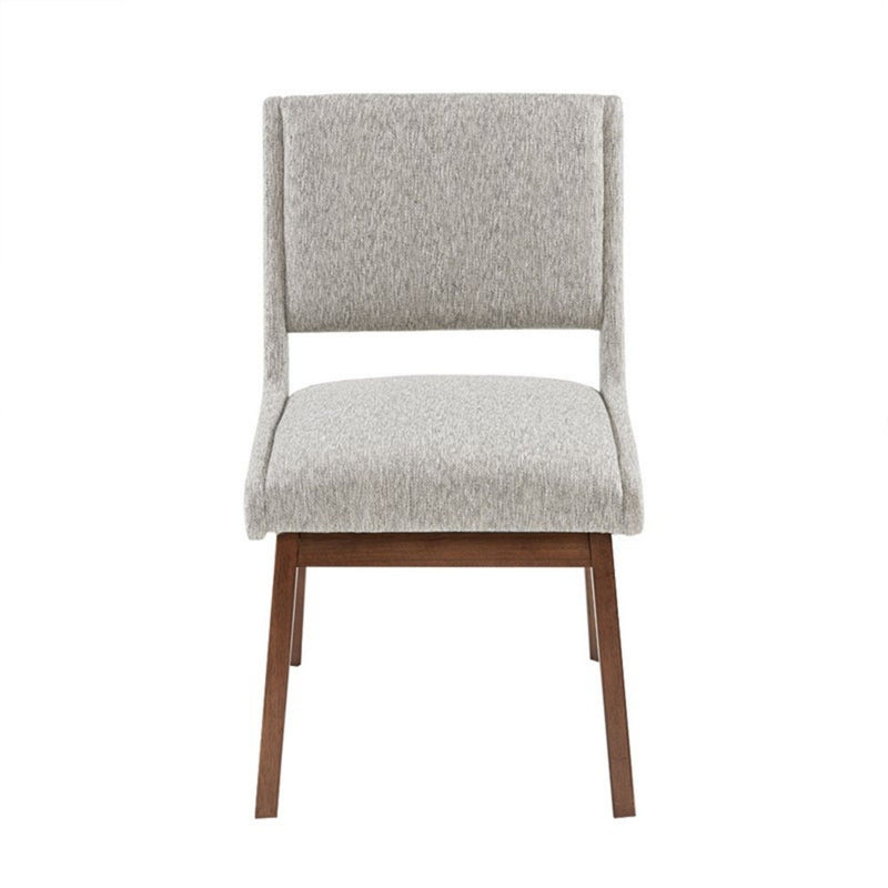 Boomerang - Dining Side Chair With Upholstered Cushions (Set of 2) - Light Gray - R&R Furniture Gallery (Fountain Valley, CA)