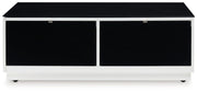 Gardoni - Rectangular Cocktail Table - White / Black - R&R Furniture Gallery (Fountain Valley, CA)