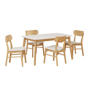 5 Piece Dining Set With Table And Upholstered Chairs - R&R Furniture Gallery (Fountain Valley, CA)