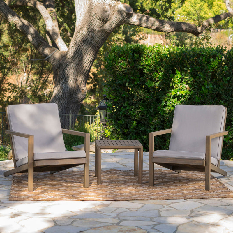 Celestaria - 3 Piece Outdoor Chat Set With Adirondack Chairs, Cushions And Side Table - R&R Furniture Gallery (Fountain Valley, CA)