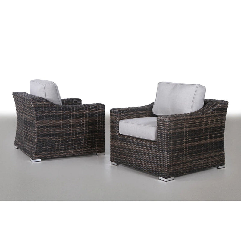 Modern Patio Chair With Cushions (Set of 2) - Brown - R&R Furniture Gallery (Fountain Valley, CA)