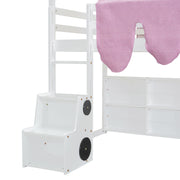 Loft Bed With House Shaped Frame And Tent - R&R Furniture Gallery (Fountain Valley, CA)