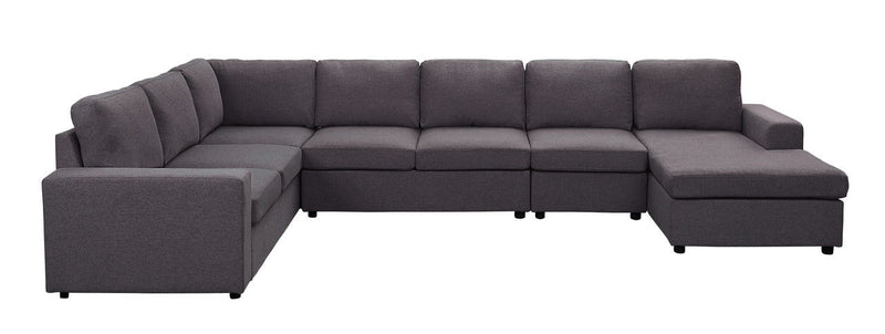 Tifton - 7 Seat Reversible Modular Sectional Sofa Chaise - R&R Furniture Gallery (Fountain Valley, CA)
