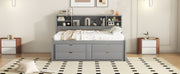 Daybed With 2 Bedside Cabinets, Upper Shelves And 4 Drawers - R&R Furniture Gallery (Fountain Valley, CA)