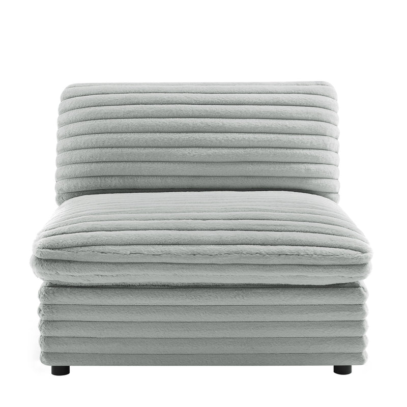Jenny - Armless Slipper Chair - Gray - R&R Furniture Gallery (Fountain Valley, CA)