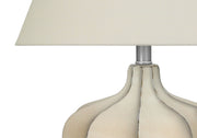 Resin Transitional Lighting, Table Lamp - Cream - R&R Furniture Gallery (Fountain Valley, CA)