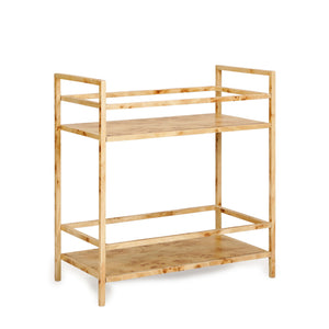 Destin - Burl Designer Bar Cart - Natural - R&R Furniture Gallery (Fountain Valley, CA)
