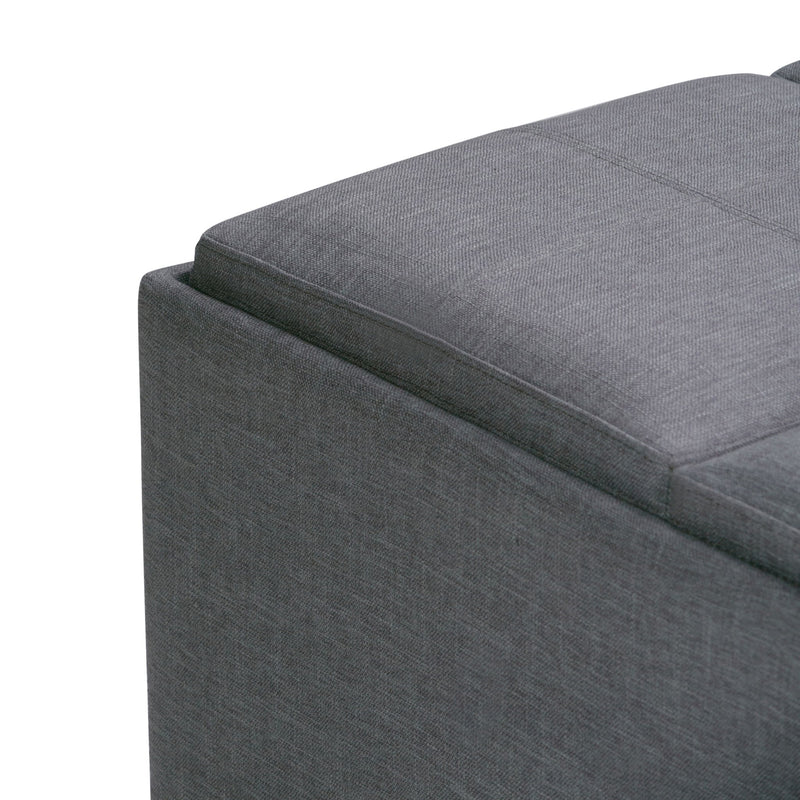 Avalon - Square Coffee Table, Storage Ottoman - R&R Furniture Gallery (Fountain Valley, CA)