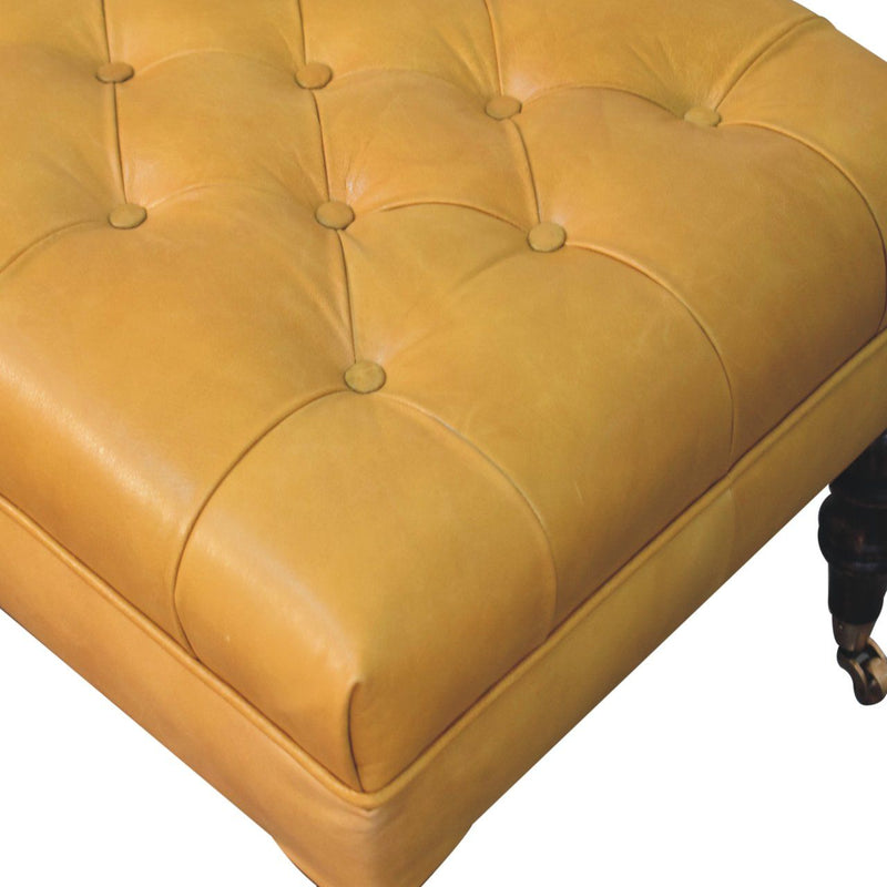Buffalo - Ottoman With Castor Legs - R&R Furniture Gallery (Fountain Valley, CA)