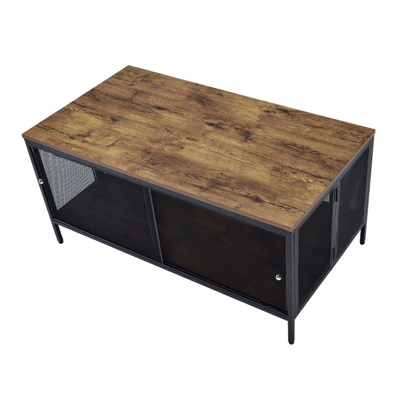 Winam - Coffee Table - Antique Oak & Black - R&R Furniture Gallery (Fountain Valley, CA)
