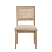 Modern Armless Dining Chair With Cane Back (Set of 2) - R&R Furniture Gallery (Fountain Valley, CA)
