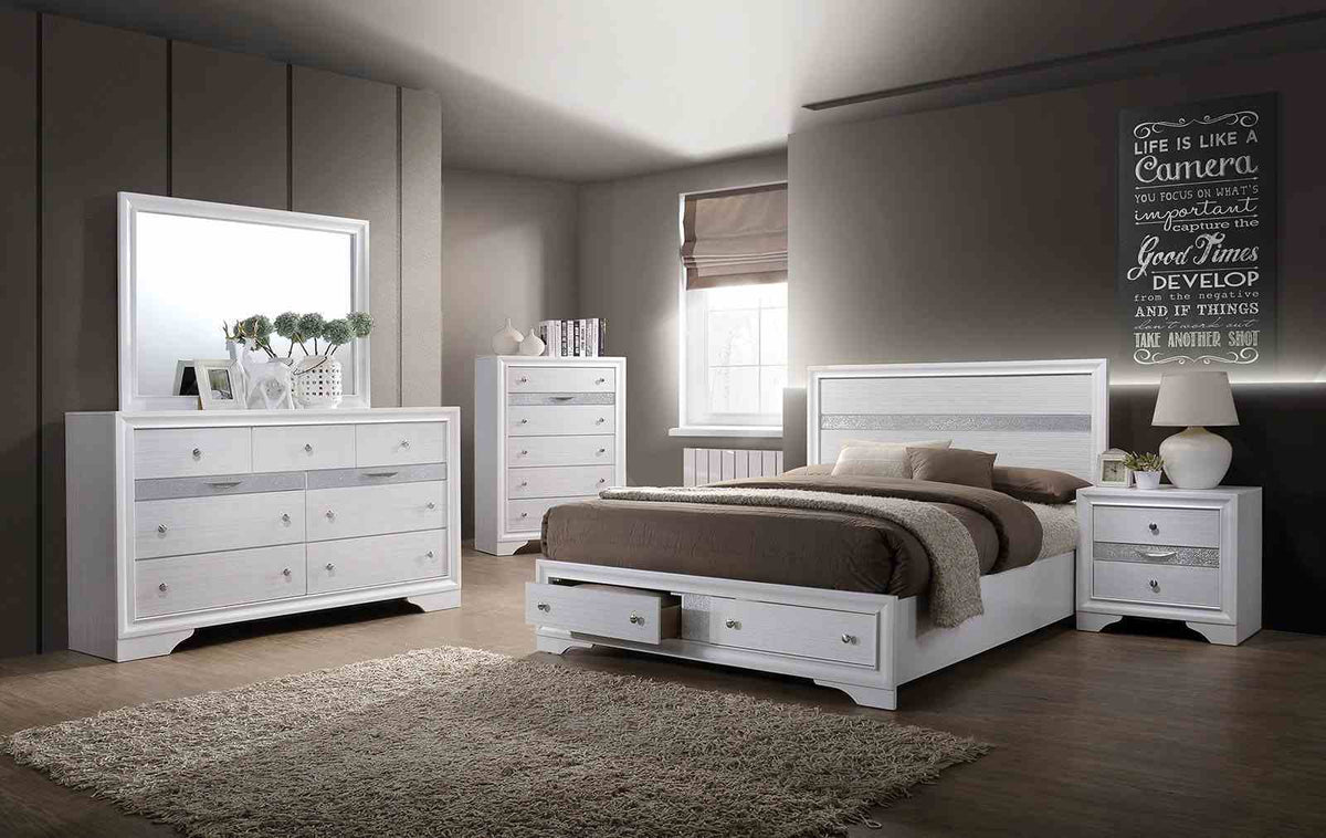 Chrissy - Full Bed, White