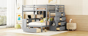 Bunk Bed With Desk, Drawers And Shelves - R&R Furniture Gallery (Fountain Valley, CA)
