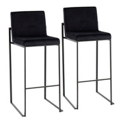 Lumi Source Fuji high back contemporary barstool with elegant design, featuring sleek modern style and comfortable seating.