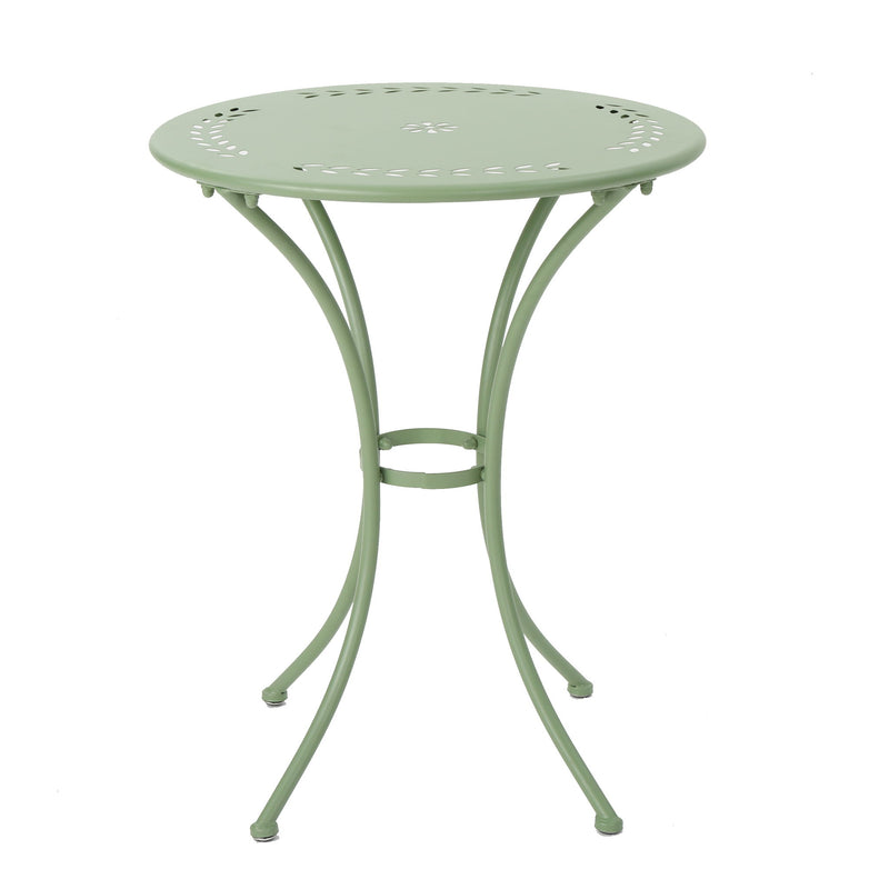 Ambrosia - 3 Piece Bistro Set With Leaf Motifs Top And Seat - R&R Furniture Gallery (Fountain Valley, CA)