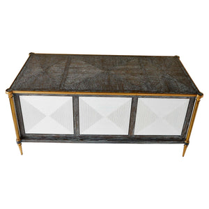 Let It Drop - Desk - Brown / Gold / White