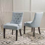 Contemporary Cheney Dining Chair Set With Tufted Design - R&R Furniture Gallery (Fountain Valley, CA)