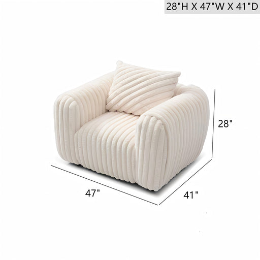 Cancun - Chair - White - R&R Furniture Gallery (Fountain Valley, CA)