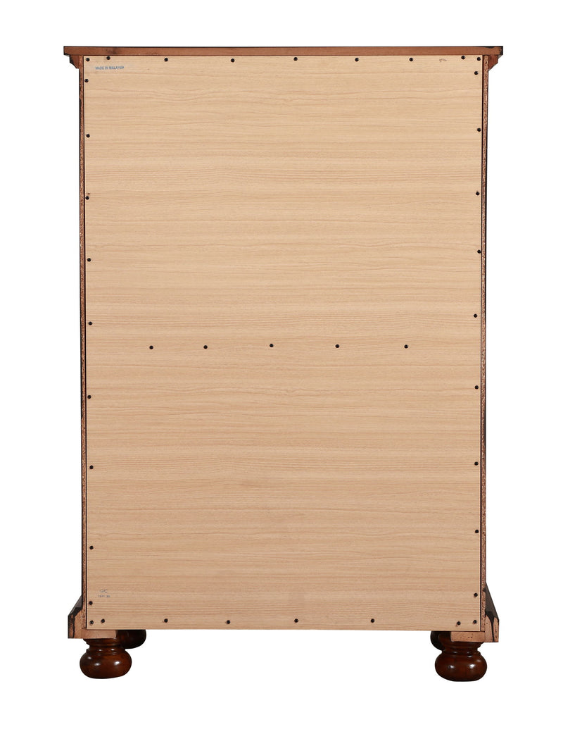 Meade Accent Chest by Glory Furniture featuring a wooden finish and classic design with multiple drawers for storage.