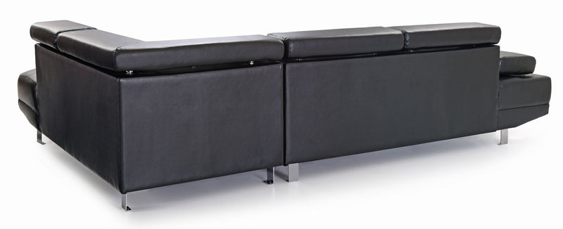 Comfortable Riveredge stationary sectional sofa by Glory Furniture with plush cushions and modern design in a living room setting.